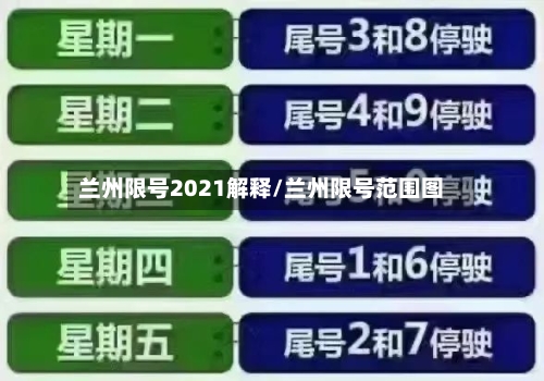 兰州限号2021解释/兰州限号范围图-第2张图片