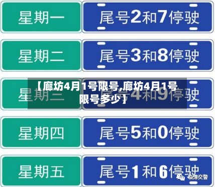 【廊坊4月1号限号,廊坊4月1号限号多少】-第2张图片
