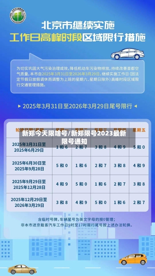 新郑今天限啥号/新郑限号2023最新限号通知-第1张图片
