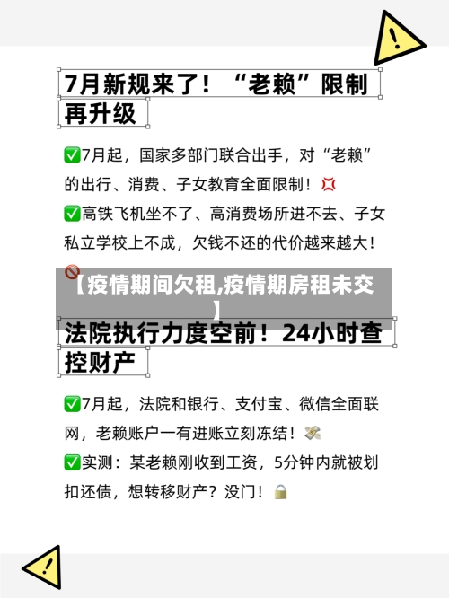 【疫情期间欠租,疫情期房租未交】-第1张图片