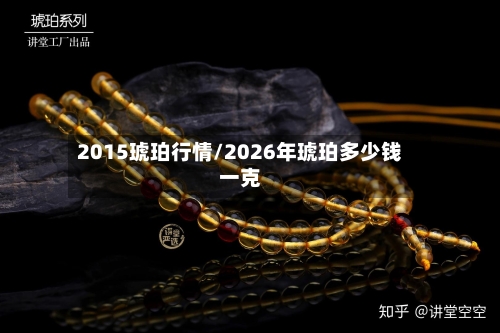 2015琥珀行情/2026年琥珀多少钱一克-第3张图片