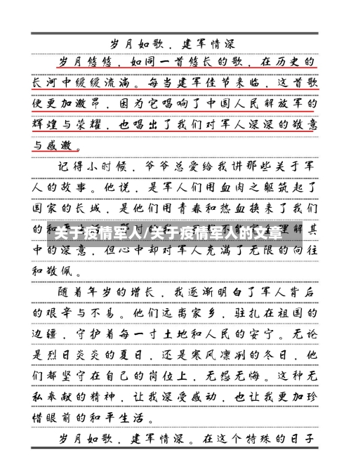 关于疫情军人/关于疫情军人的文章-第2张图片