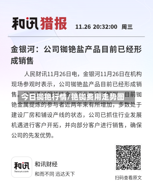 今日铷铯行情/铯铷费用走势图-第2张图片