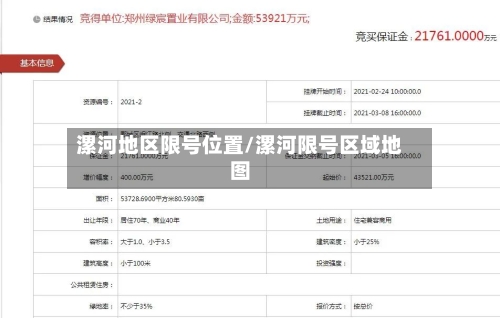 漯河地区限号位置/漯河限号区域地图-第3张图片